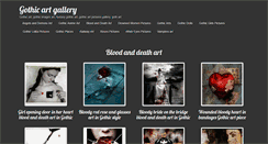 Desktop Screenshot of bloodanddeath.gothicarts.org