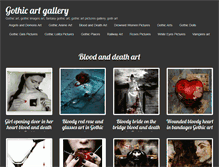 Tablet Screenshot of bloodanddeath.gothicarts.org